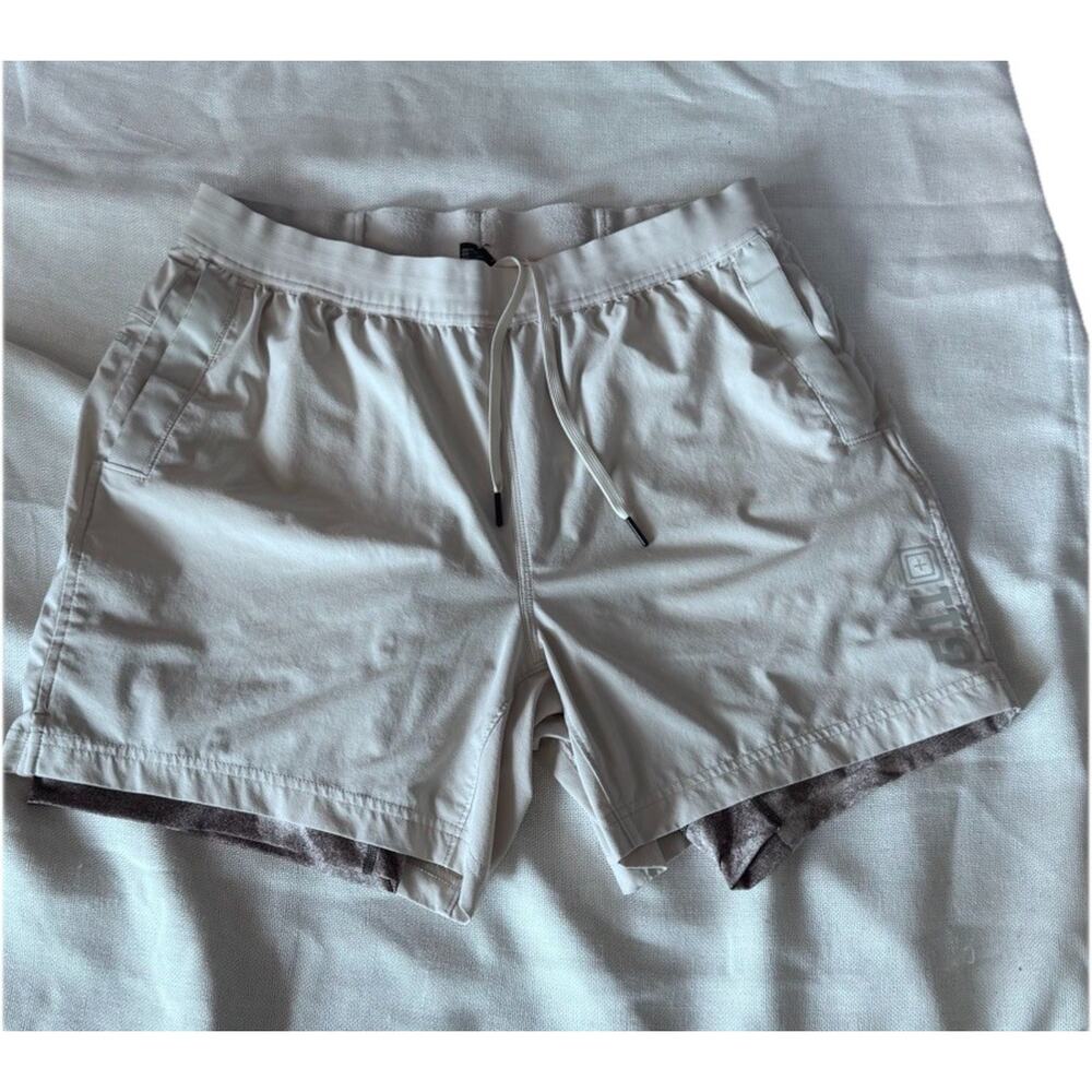 5.11 tactical Men’s PT-R Havoc Pro 5.5 Shorts Cream Size Large